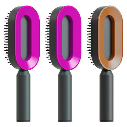 Self-Cleaning Hairbrush for Women