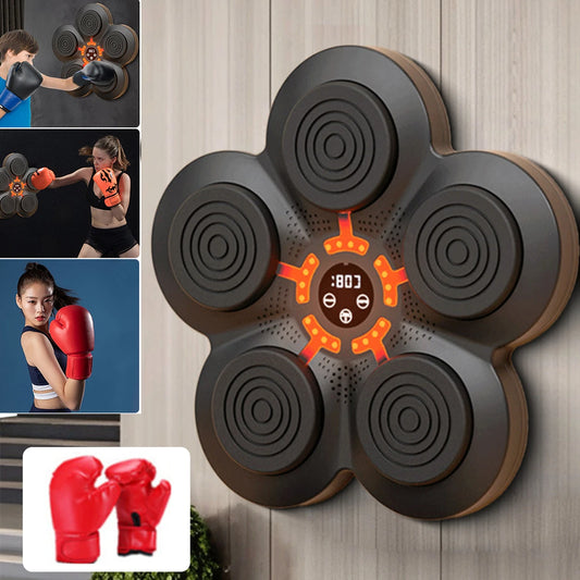 Smart Music Boxing Machine Wall Target LED Lighted Sandbag Relaxing Reaction Training Target for Children Adults Boxing Sports