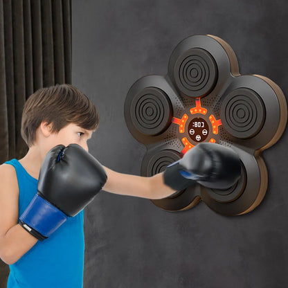 Smart Music Boxing Machine Wall Target LED Lighted Sandbag Relaxing Reaction Training Target for Children Adults Boxing Sports