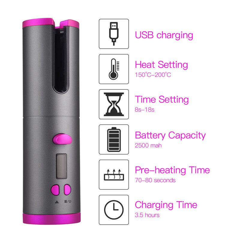 CurlEase - Cordless  Automatic Hair Curler