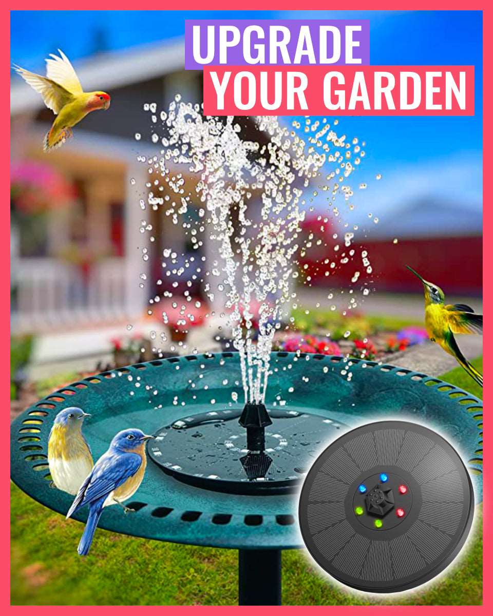 AviGlow - RGB Solar Bird Bath Fountain