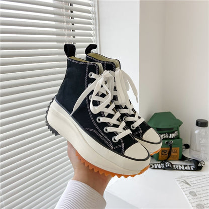 Women's High Top Canvas Trainers