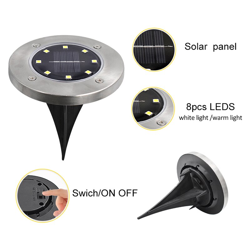 SOLAR POWERED GROUND LIGHTS