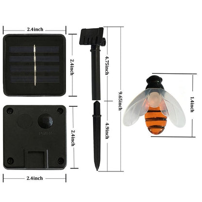 SOLAR POWERED HONEYBEE DESIGN LED FAIRY LIGHTS