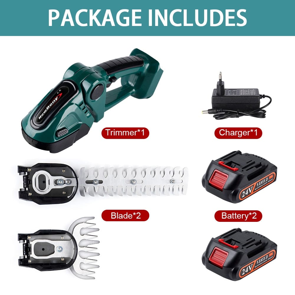 HedgeGenie™️- 2 In 1 Cordless Electric Hedge Garden Trimmer